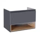 Тумба підвісна Qtap Robin GRAPHITE/WHITISH OAK QT1374TPВ8002NGWO SD00050536 - зображення 1
