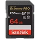 Карта пам'яті SanDisk SD 64GB C10 UHS-I U3 R200/W90MB/s Extreme Pro V30 - зображення 1