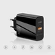 Зарядний пристрій мережевий Alogy 65W із швидкою зарядкою Quick Charge USB Type C + QC 3.0 Black - зображення 4