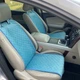 Накидки на сидіння з алькантари Lux ПАЙКА, Квадратний ромб бірюза. Стандарт. Передній комплект - изображение 1