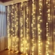 Гирлянда Штора Xmas 2Mx2M 160 led WW-9 Теплый Белый Copper на медной проволоке - изображение 5