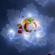 Светодиодная гирлянда Xmas Штора Фигурки 3D снеговика и снежинки 3mx70cm 95 L Белый - изображение 2