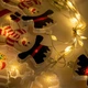 Светодиодная гирлянда Xmas Штора Фигурки 3D снеговика и снежинки 3mx70cm 95L Теплый Белый WW - изображение 5