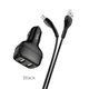 Адаптер автомобильный АЗУ HOCO Type-C Cable Leader Z36 2USB, 2.4A Black - изображение 1