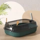 Туалет для кішок ELE PET 36 х 50 х 18см, з лопаткою, Зелений (119-GREEN) - зображення 2
