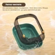 Туалет для кішок ELE PET 36 х 50 х 18см, з лопаткою, Зелений (119-GREEN) - зображення 4
