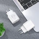 Зарядное устройство с быстрой зарядкой + кабель Lightning Apple HOCO N22 |1Type-C, 25W| Белый - изображение 7