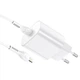 Зарядное устройство с быстрой зарядкой + кабель Lightning Apple HOCO N22 |1Type-C, 25W| Белый - изображение 2