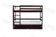 Двухъярусная кровать из дерева Сосна 90*200 Дуос Классик MECANO цвет Темный орех 11MKR01 - изображение 3