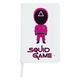 Блокнот А5 Треугольник Солдат Игра в кальмара (Squid Game) Белый (92288-3359-WT) - изображение 1