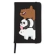 Блокнот А5 Три ведмеді (We Bare bears) Чорний (92288-2643-BK) - зображення 1