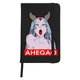 Блокнот А5 Ахэгао девушка-рот лого(Ahegao girl logo) Черный (92288-3509-BK) - изображение 1