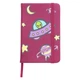 Блокнот А5 Інопланетяни в космосі (Aliens in space) Малиновий (92288-2854-FU) - зображення 1