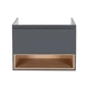 Тумба підвісна Qtap Robin GRAPHITE/WHITISH OAK QT1374TPВ8002NGWO - зображення 2