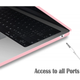Чехол-накладка Fruct AirM2/M3 для MacBook Air 13.6 M2 2022 / M3 2024 / M4 2025 Матовый Pink - изображение 4