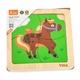 Деревянный мини-пазл Viga Toys Лошадка, 4 эл. (51312) - изображение 1