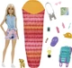 Игровой набор с куклой Барби Barbie Big City Camping Кемпинг на природе с красным спальным мешком (HDF73) - изображение 1
