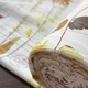 Яркие короткие тюлевые шторы для кухни Adagio Windows Decor Флора - коричневая цветочная занавеска 150х170см (2шт) - изображение 5