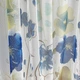 Яркие короткие тюлевые шторы для кухни Adagio Windows Decor Флора - синяя цветочная занавеска 150х170см (2шт) - изображение 4