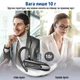 Гарнитура Bluetooth New Bee LC-B45 Gold + чехол гарантия 1 год ★ B45GLRU русская озвучка - изображение 3