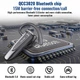 Гарнитура Bluetooth New Bee LC-B45 Gold + чехол гарантия 1 год ★ B45GLRU русская озвучка - изображение 7