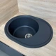 Кухонная мойка гранит ADAMANT Vast 610х495х200 Графит-13 с сифоном Nova - изображение 8
