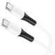 Кабель для зарядки телефона, ноутбука Type-C/Type-C HOCO X82 |100см, 3A, 60W| Белый - изображение 1