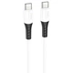 Кабель для зарядки телефона, ноутбука Type-C/Type-C HOCO X82 |100см, 3A, 60W| Белый - изображение 2