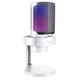 Fifine AmpliGame A8 USB микрофон с RGB подсветкой, поп фильтром, мониторингом в реальном времени Белый - изображение 1