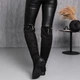 Ботфорты женские зимние Fashion Abu 3890 36 размер 23,5 см Черный - изображение 5