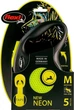 Поводок-рулетка Flexi Neon M Лента 5 м 25 кг Желтый (4000498031704) - изображение 2