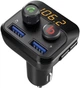 FM-трансмітер Grand-X 98GRX MegaBass, Bluetooth V5.0, Hands Free, MicroSD, 2 USB 1 A + 2.4 A - изображение 6