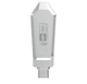 Флеш-накопитель XO U50 128GB Type-c to USB OTG Silver - зображення 2