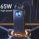 Портативний зарядний павербанк Baseus Amblight 30000mAh 65W 6Aс технологією швидкої зарядки QC3.0+PD3.0 для зарядки телефона планшета и ноутбука Чорний - зображення 12
