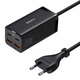 Мережевий зарядний пристрій Baseus GaN3 Pro Desktop Fast Charger 2C+2U на100W (CCGP000101) Black - зображення 1