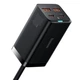 Мережевий зарядний пристрій Baseus GaN3 Pro Desktop Fast Charger 2C+2U на100W (CCGP000101) Black - зображення 2