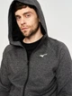 Толстовка на молнии мужская Mizuno 32GC269009 S Серая с черным (5059431338652) - изображение 4