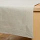 Скатерть 100% лен 137 Х 250 см 1 шт Бежевый с серым цвет с евроуглами - изображение 3