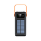 Power Bank с солнечной батареей Kamry 50000 mAh реальная ёмкость с экраном, фонариком, 4хUSB, кабеля 4в1 MicroUSB/Lightning/Type-C/USB Черный - изображение 5