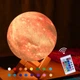 Улучшенный настольный светильник Луна 3D Moon Night Light Космос ПУЛЬТ + 16 цветов ночник - изображение 13
