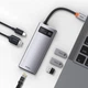 USB HUB Baseus Metal Gleam Series 8-in-1 Type-C Gray (CAHUB-CV0G) - изображение 3