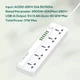 Сетевой удлинитель фильтр LDNIO SC5614 |2500W, 2M, 5 розеток, 3USB, 3.4A/17W| White - изображение 6