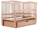 Кровать Babyroom Еліт маятник, ящик, откидной бок DEMYO-5 бук светлый 622018 - изображение 1