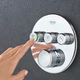 Душевая система скрытого монтажа GROHE QuickFix SmartControl UA202801R3 с верхним душем с изливом латунь хром CV030616 - изображение 8