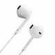 Наушники BOROFONE BM30 Original series wire control earphones with mic White - изображение 1