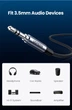 Кабель Ugreen CM450 USB Type-C Male to 3.5 мм Male Audio Cable with Chip 1 м Black (6957303821921) - зображення 7