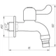 Кран кульовий поливальний Q PROFESSIONAL 1/2″ NV-QP3003 SUS304 нержавіюча сталь - зображення 3