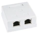 Комп'ютерна розетка подвійна Hypernet STP RJ45 Cat.6 екранована зовнішня (MB-STP6-2) - изображение 1