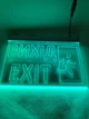 Аварийная табличка Вихід EXIT 250х175 Зеленая - изображение 2