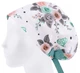 Медицинская шапочка женская HeadwearUniverse универсальная принт Розы на белом - изображение 3